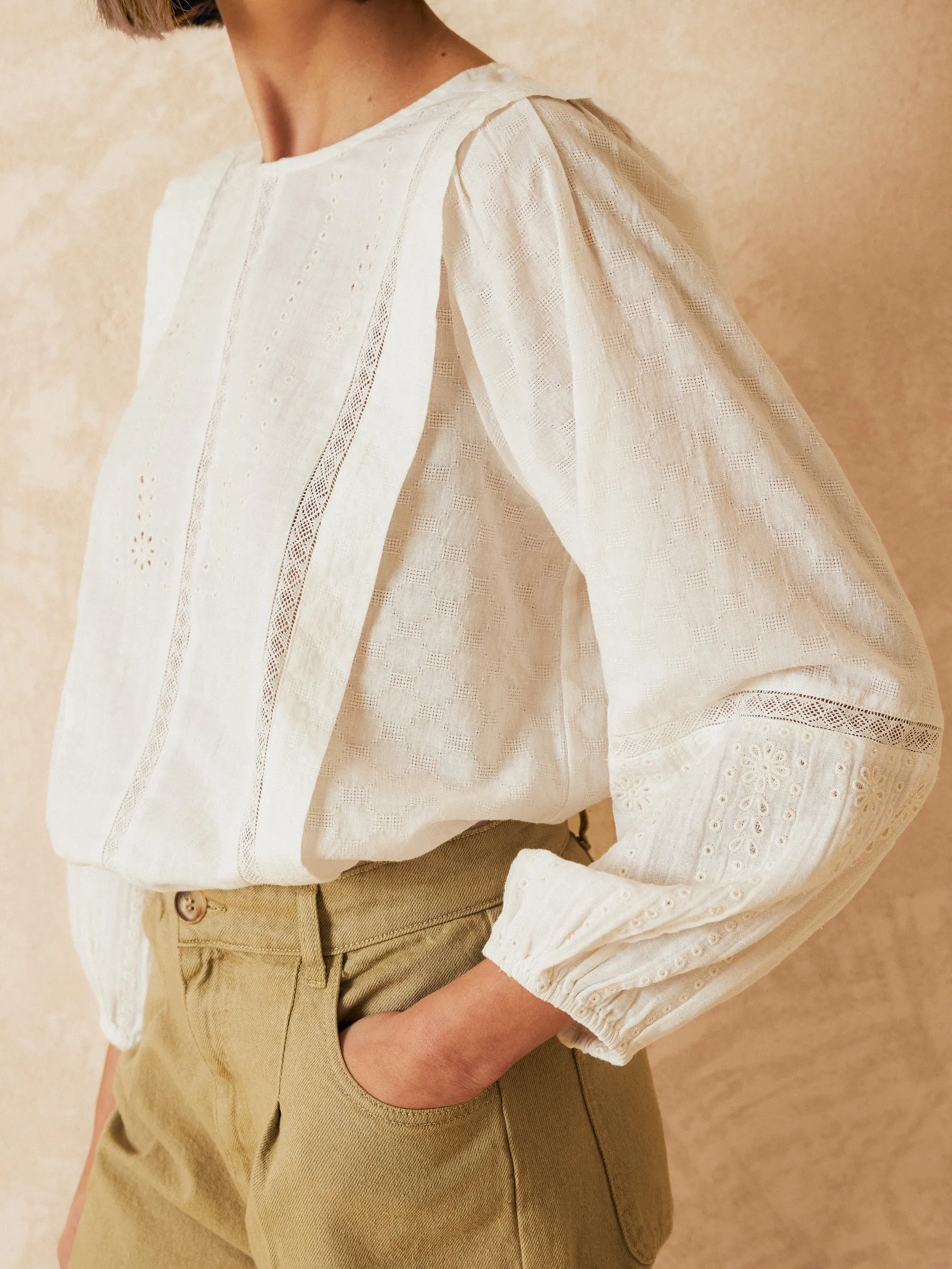 Balloon Sleeve Blouse White sold by Ivalo.com product image thumbnail 2