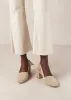 Charlotte Suede Leather Heels Beige sold by Ivalo.com