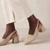 Charlotte Suede Leather Heels Beige sold by Ivalo.com