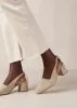 Charlotte Suede Leather Heels Beige sold by Ivalo.com
