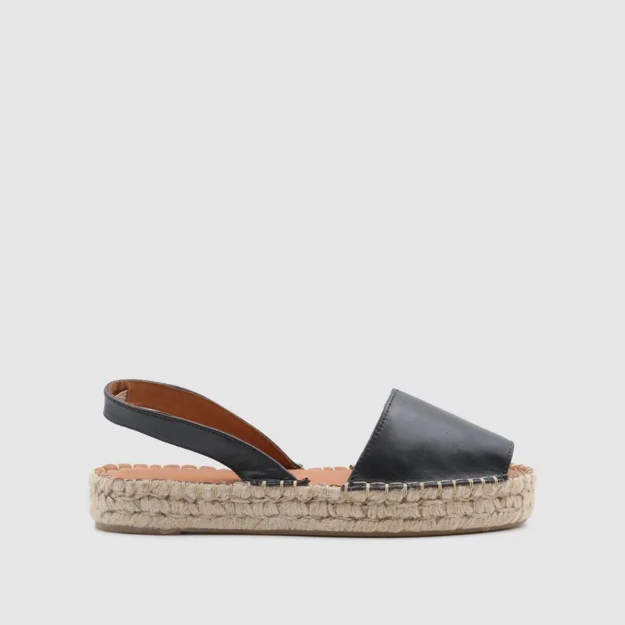 Ibizas Leather Espadrille Sandals Black sold by Ivalo.com product image thumbnail 3