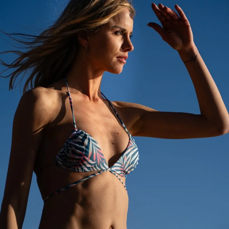 Triangle Bikini Top Bamboo Blue sold by Ivalo.com