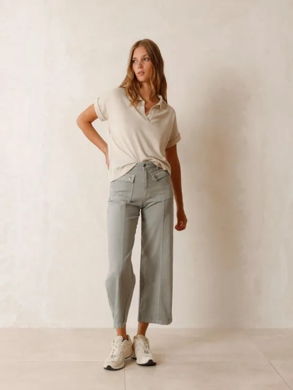 Cargo Crop Pant Grey sold by Ivalo.com