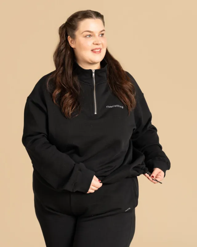 Half-zip Sweatshirt Black sold by Ivalo.com