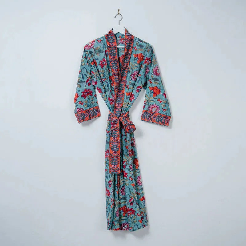 Hand Printed Cotton Kimono Cut Long sold by Ivalo.com product image thumbnail 4
