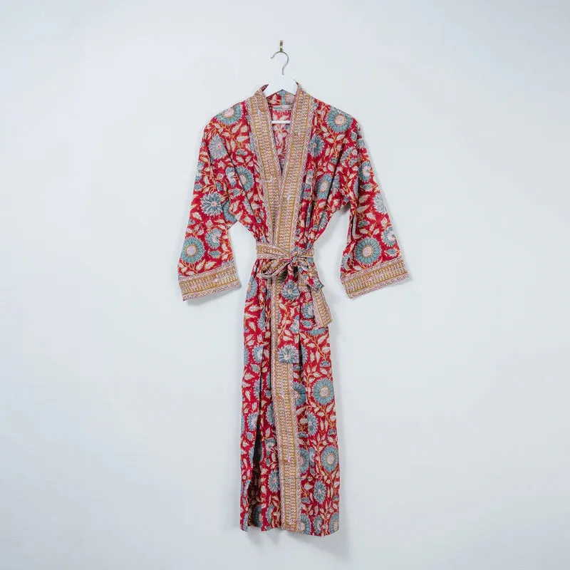 Hand Printed Cotton Kimono Cut Long sold by Ivalo.com product image thumbnail 5