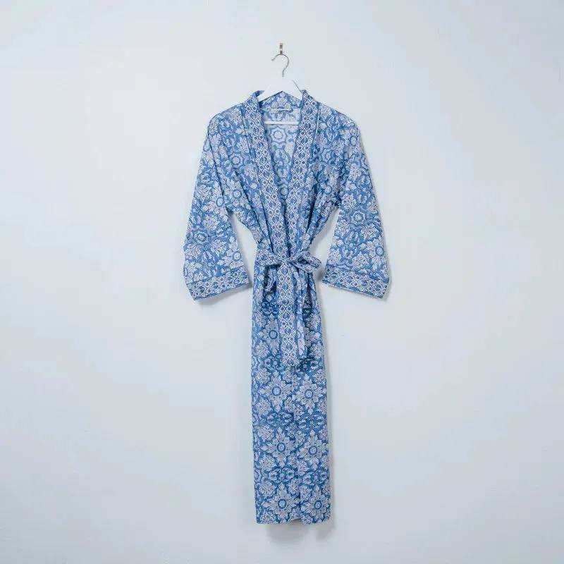 Hand Printed Cotton Kimono Cut Long sold by Ivalo.com product image thumbnail 3