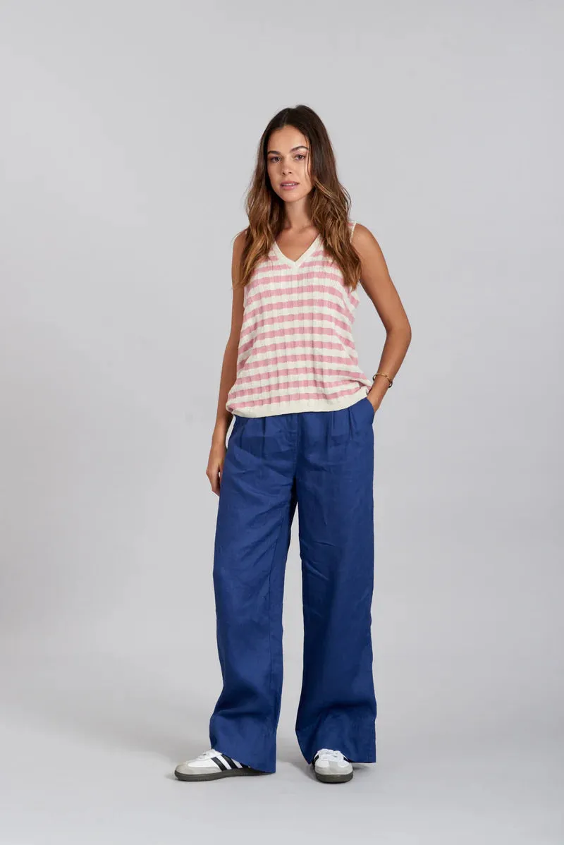 Lion Linen Trousers Navy Blue sold by Ivalo.com product image thumbnail 2