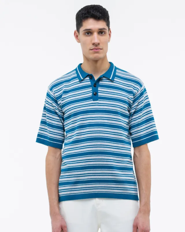 Boulevard Polo Shirt Grey/Blue sold by Ivalo.com