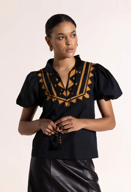Amelia Blouse Onyx Black sold by Ivalo.com