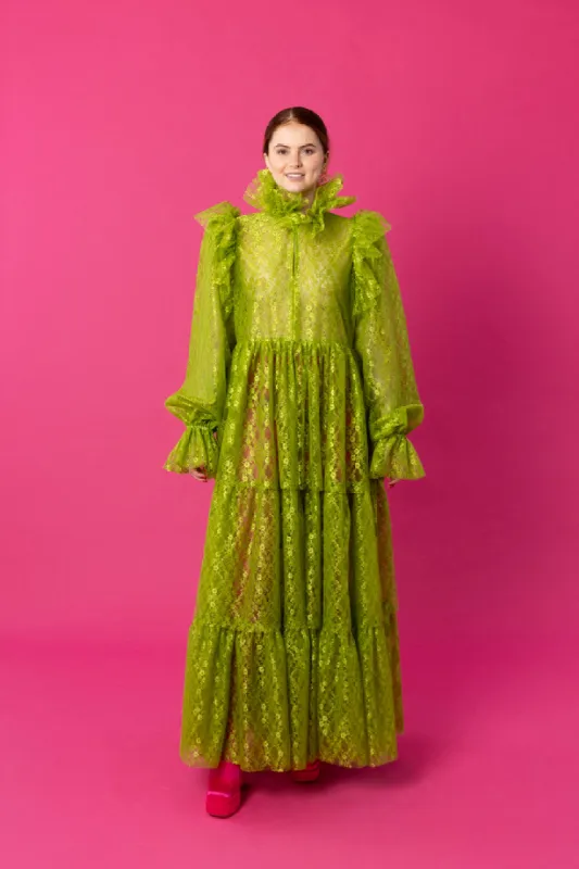 Dishy Lace Evening Dress Green sold by Ivalo.com