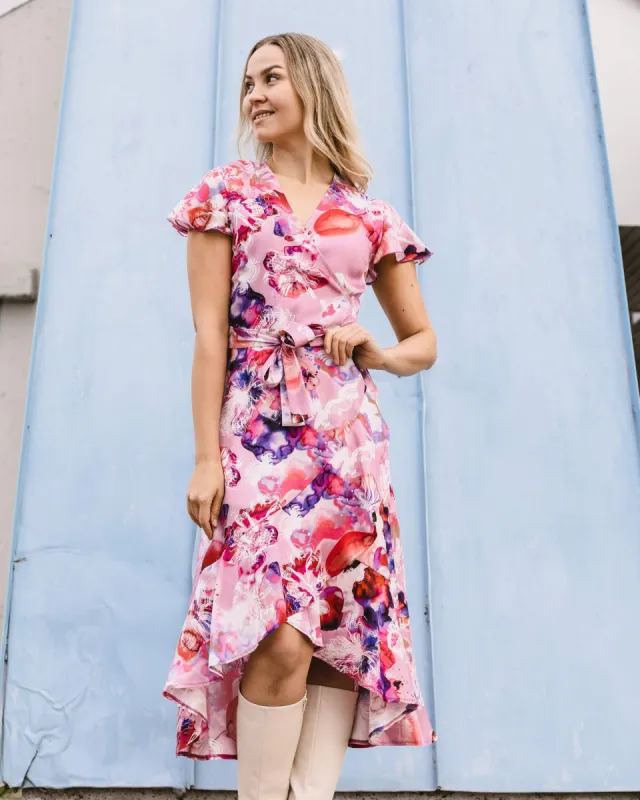 Annika Dress Coral Reef Pink sold by Ivalo.com