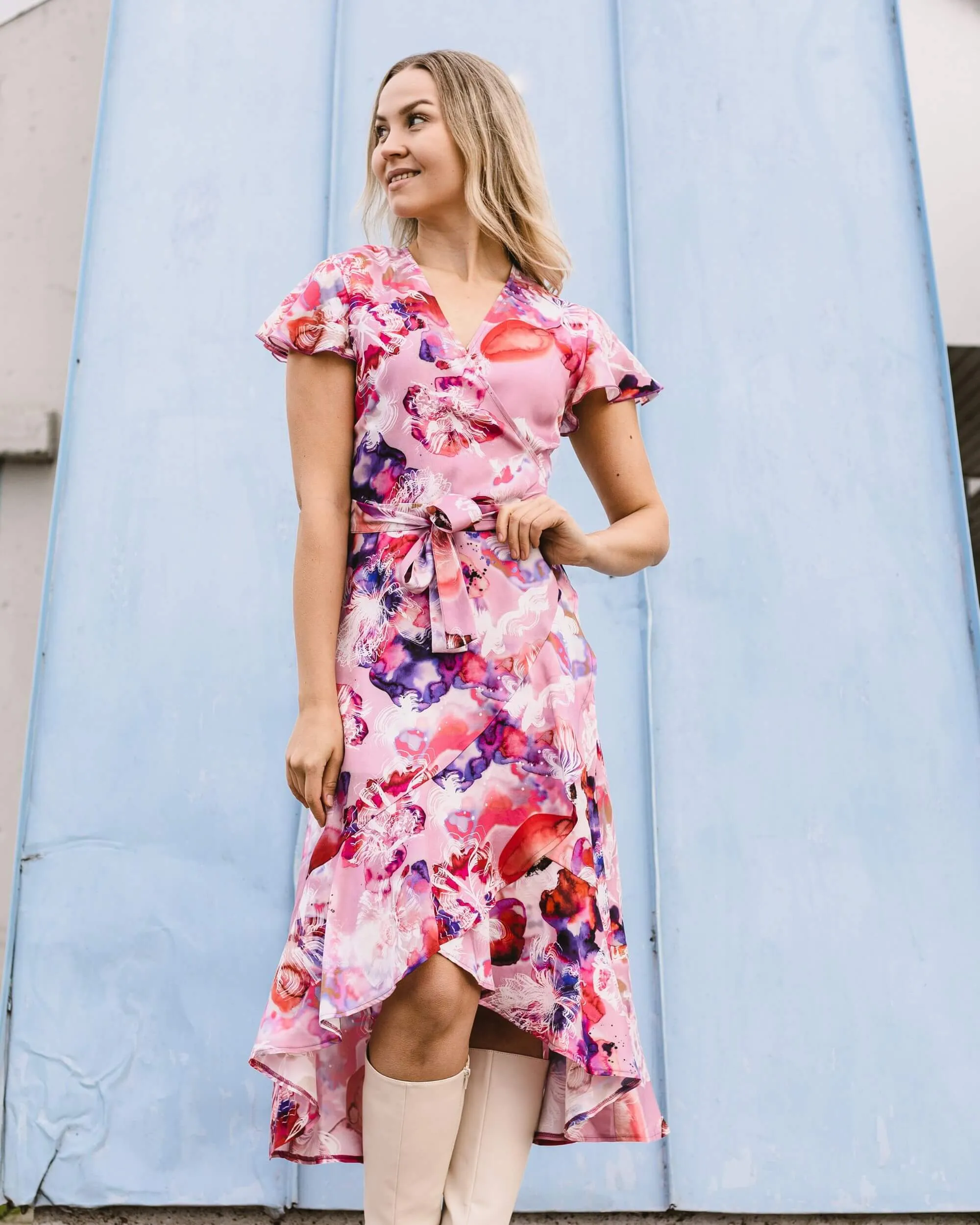 Annika Dress Coral Reef Pink sold by Ivalo.com