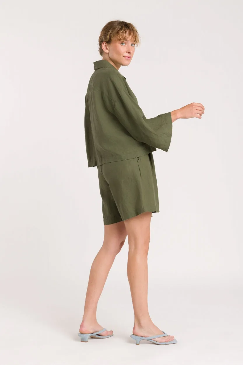 Wanda Button-up Blouse Green sold by Ivalo.com product image thumbnail 3