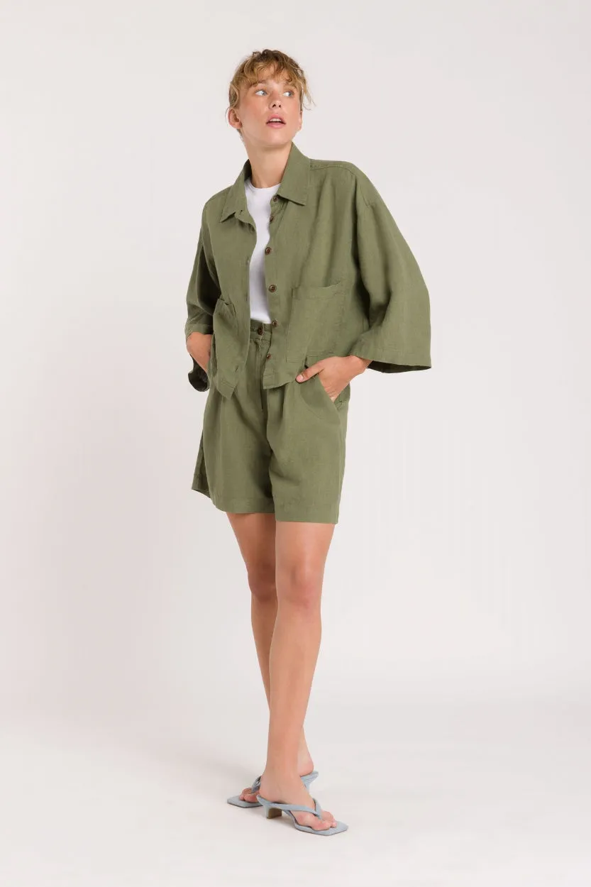 Wanda Button-up Blouse Green sold by Ivalo.com product image thumbnail 2