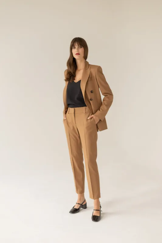 Cigarette Pants Caramel sold by Ivalo.com