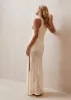 Sorrento Ecru Tricot Maxi Dress sold by Ivalo.com