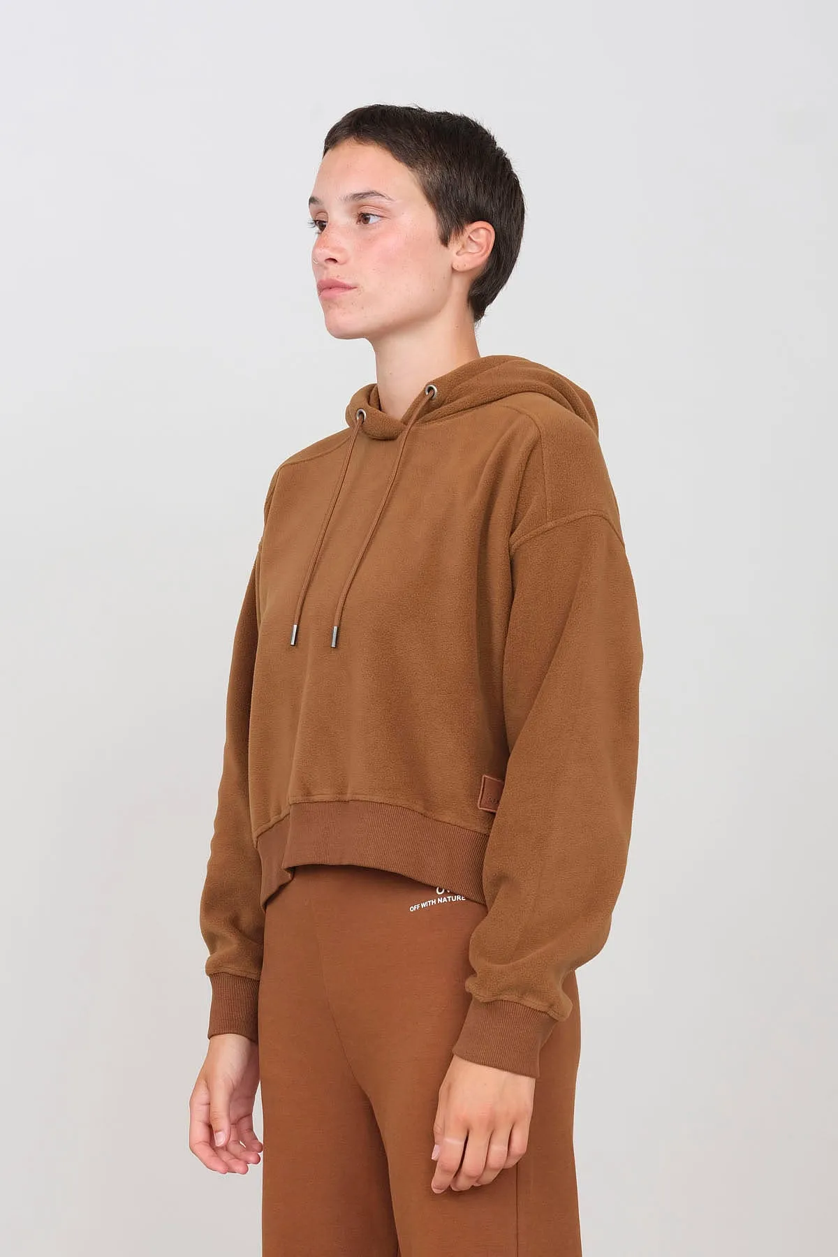 Women's Hooded Fleece Peanut sold by Ivalo.com product image thumbnail 2