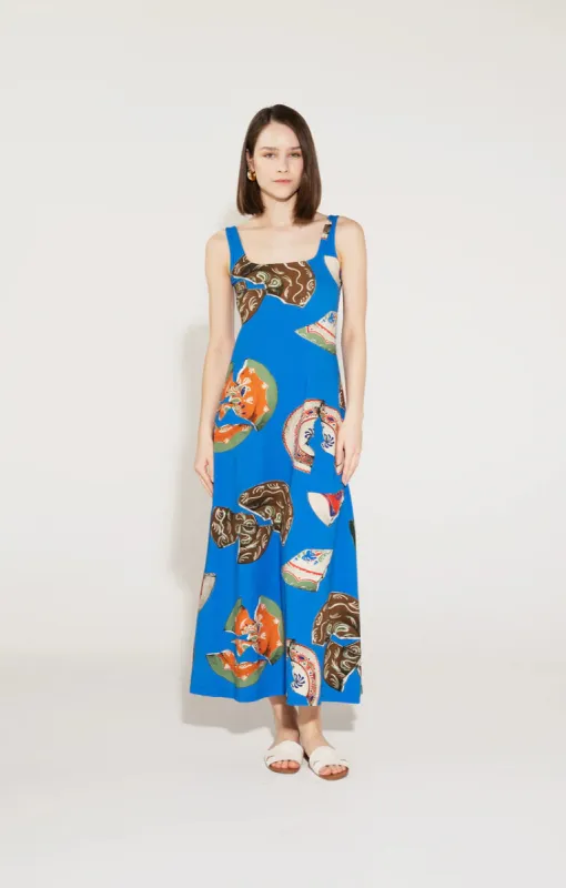 Miska Maxi Dress Plates Blue sold by Ivalo.com