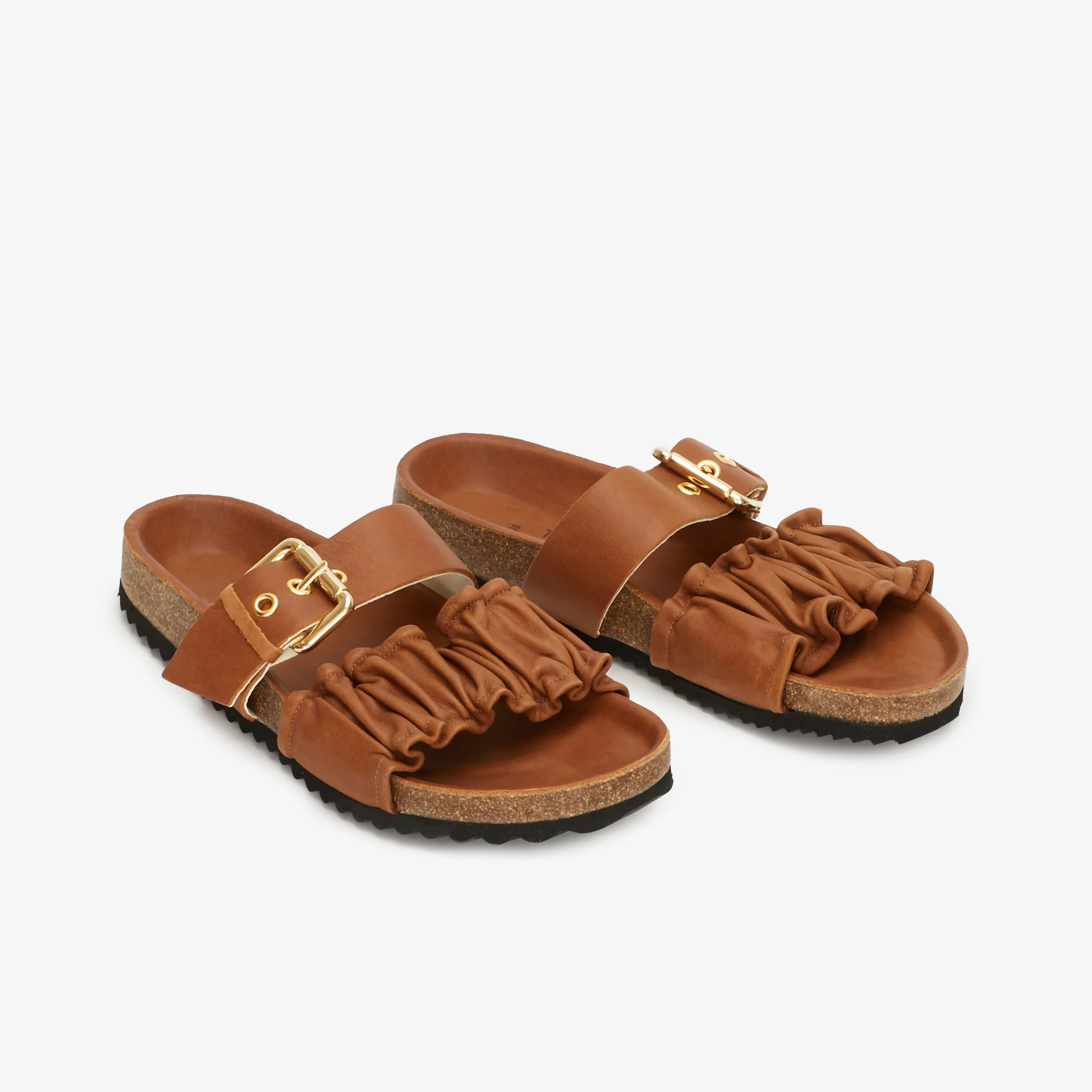 Iris Fussbett Sandal Brown sold by Ivalo.com