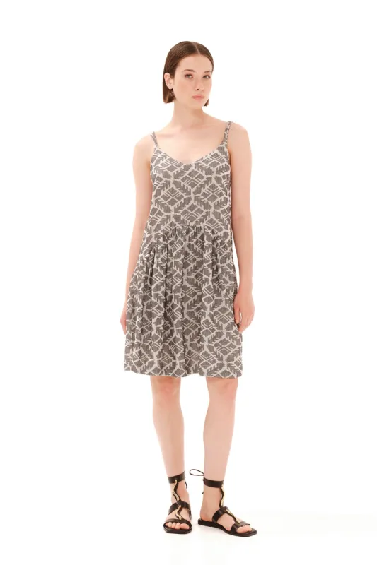 Ruffle Hem Mini Dress Grey sold by Ivalo.com