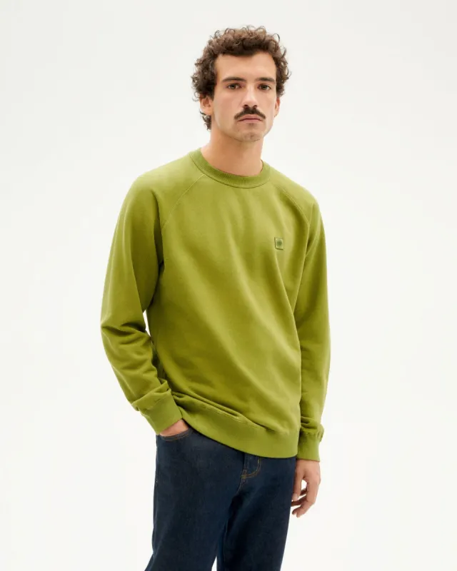 Men's Sol Sweatshirt Parrot Green made by Thinking Mu