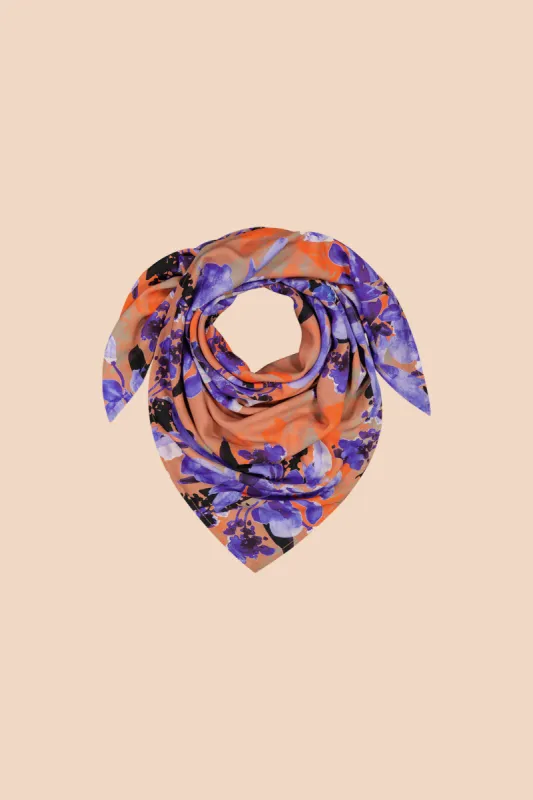 Square Scarf Large Iris Brown/Purple sold by Ivalo.com