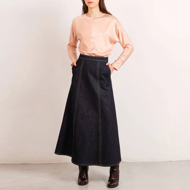 Flow A-Line Denim Skirt Raw Denim sold by Ivalo.com