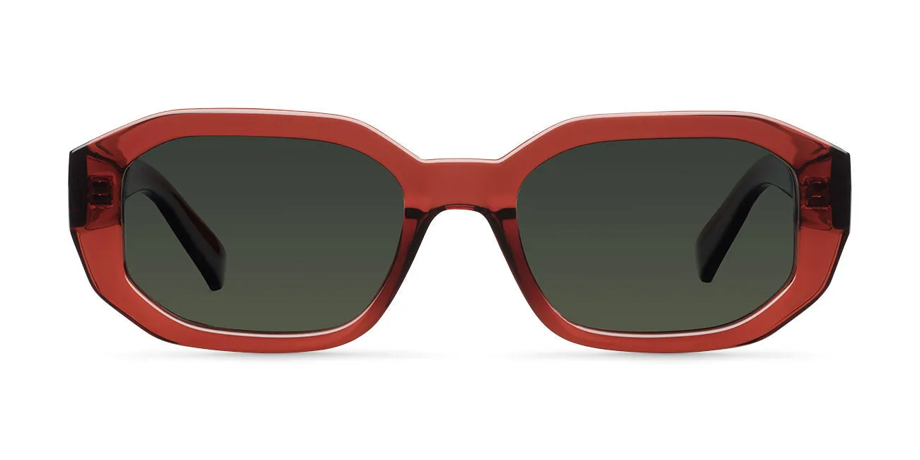 Kessie Sunglasses Maroon Olive sold by Ivalo.com