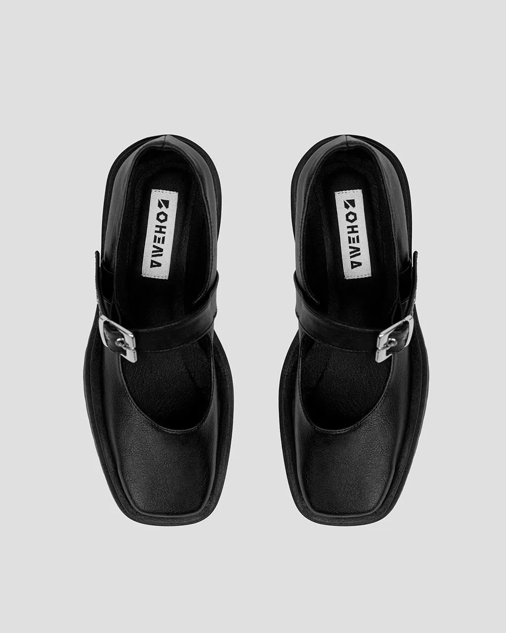 Chunky Heel Vegan Mary Janes Black sold by Ivalo.com product image thumbnail 4