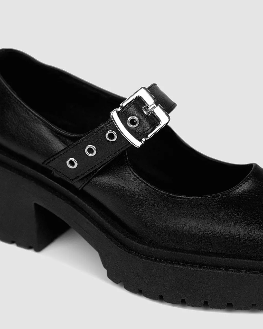 Chunky Heel Vegan Mary Janes Black sold by Ivalo.com product image thumbnail 3