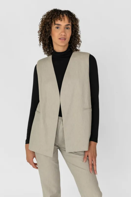 Story of Mine Long Vest Beige sold by Ivalo.com