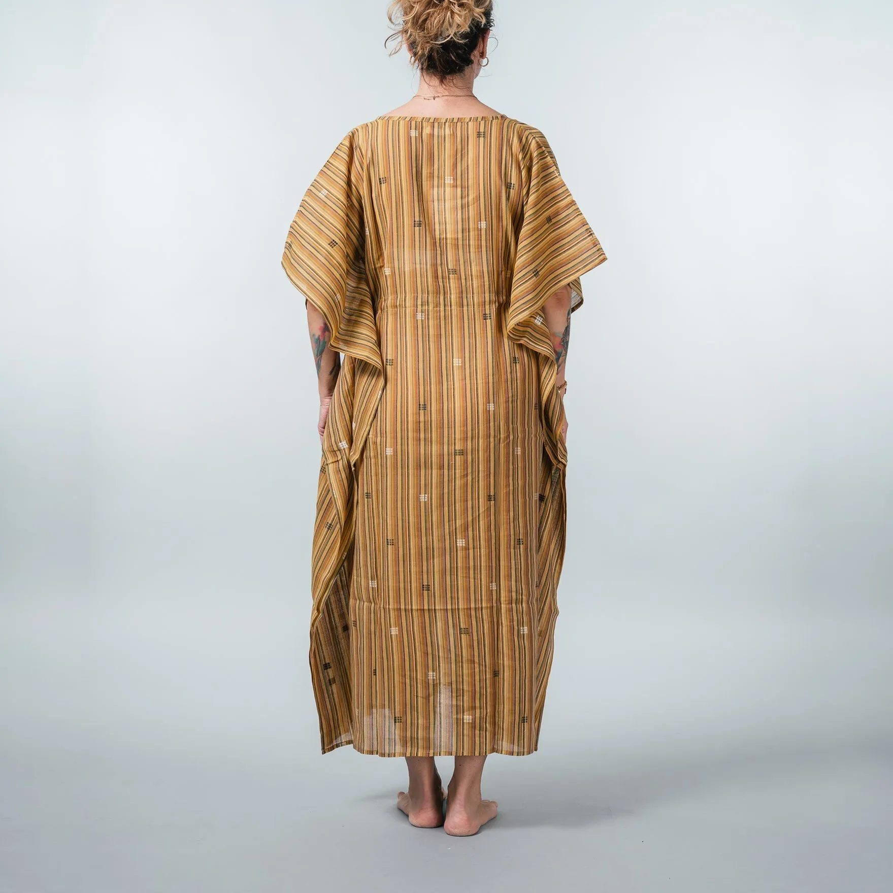 Jamdani Kaftan Dress Orange/Brown sold by Ivalo.com product image thumbnail 2