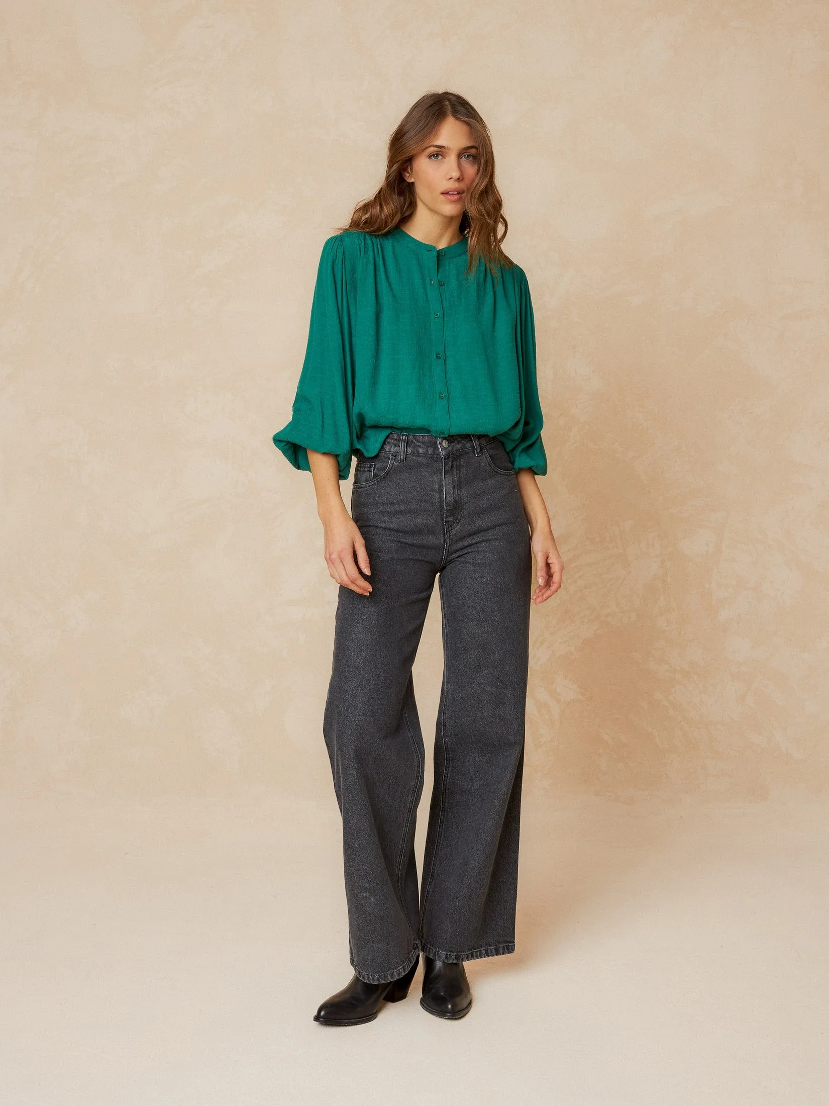 Dobby Flowy Shirt Green sold by Ivalo.com product image thumbnail 3