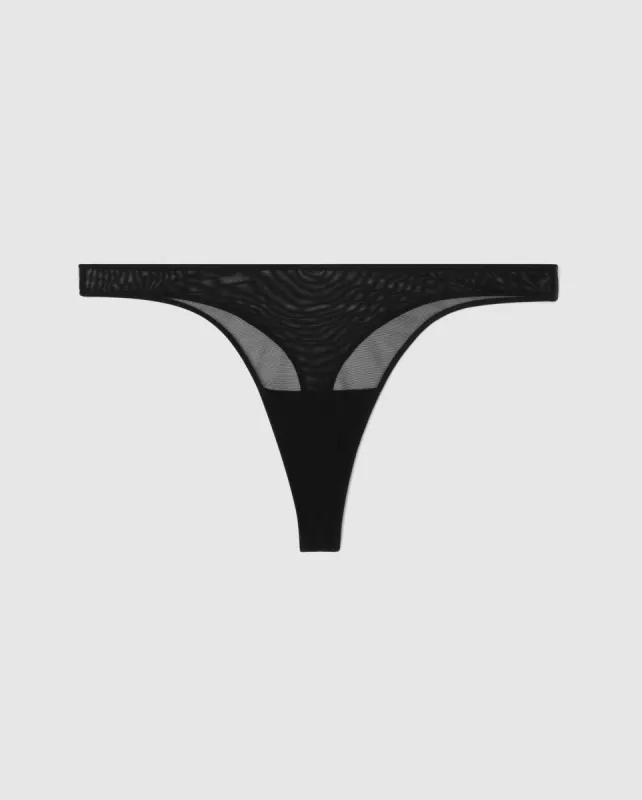 Mesh Thong Black sold by Ivalo.com