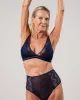 Lace Mesh Plunge Bralette Navy Blue sold by Ivalo.com