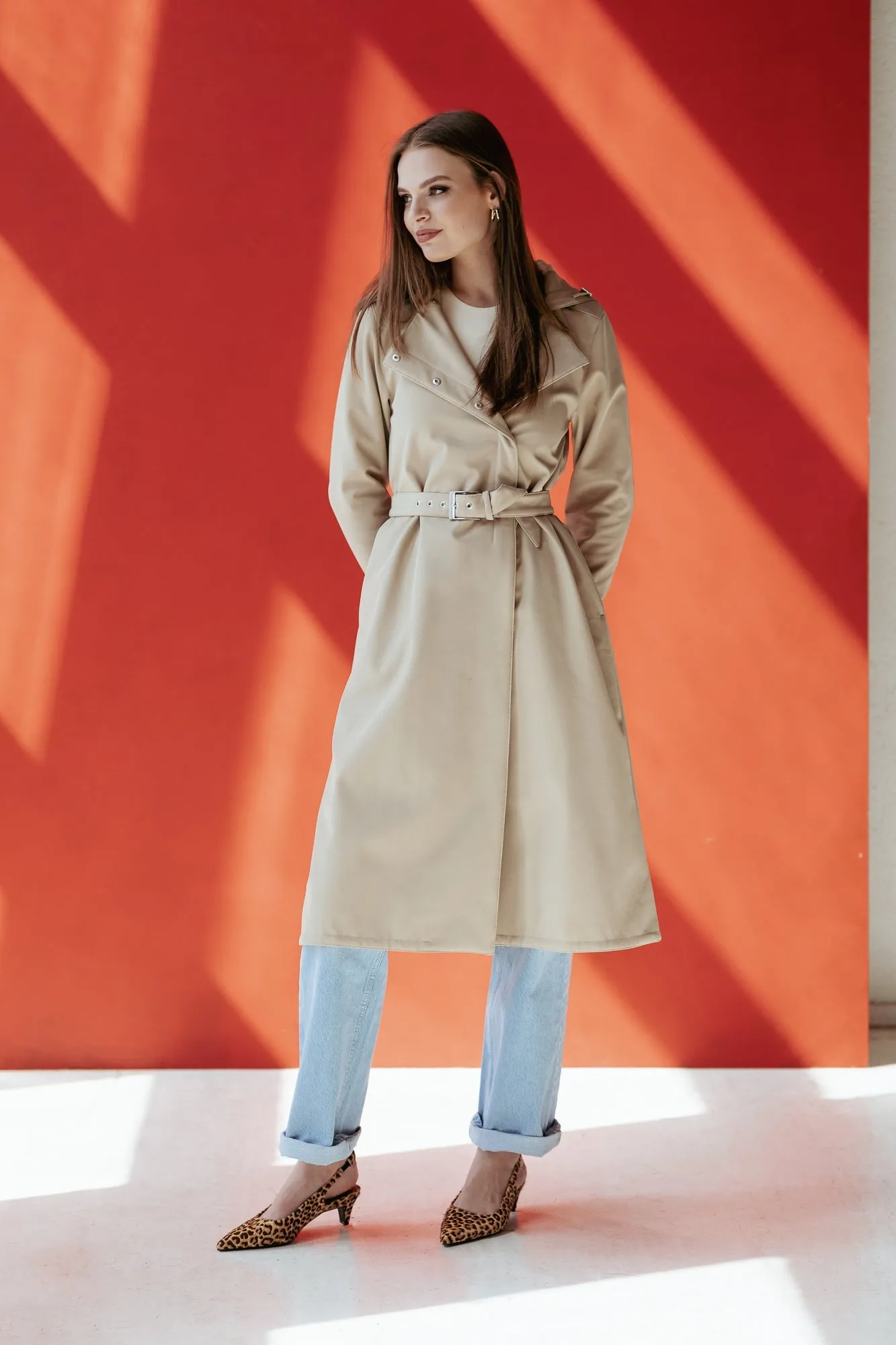Classic Trench Raincoat Beige sold by Ivalo.com