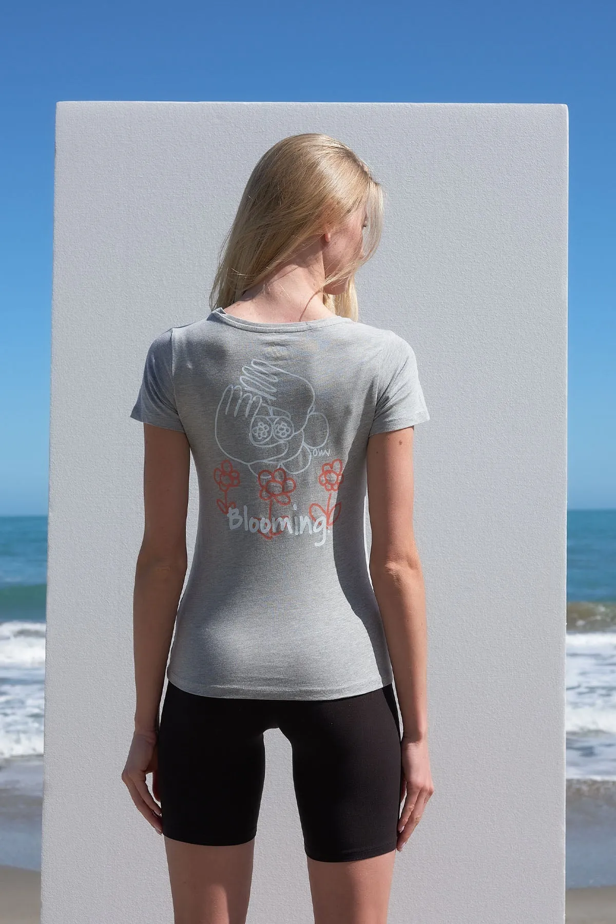 Printed T-Shirt Grey Melange sold by Ivalo.com product image thumbnail 2