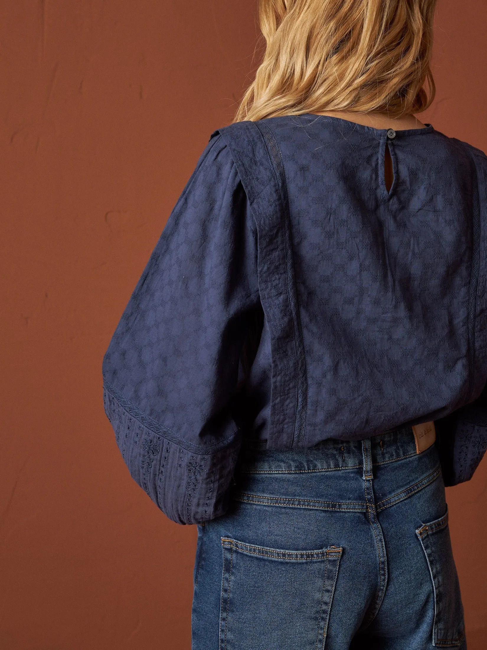 Balloon Sleeve Blouse Blue sold by Ivalo.com product image thumbnail 2