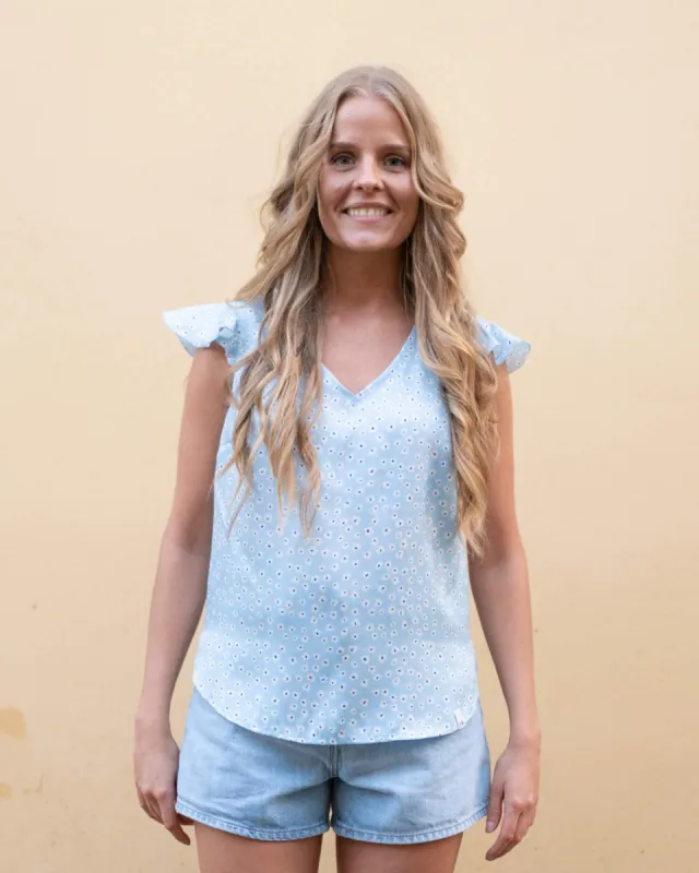 Sofia Top Haven Blue sold by Ivalo.com