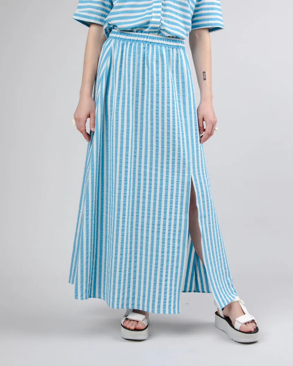 Stripes Long Skirt Blue sold by Ivalo.com