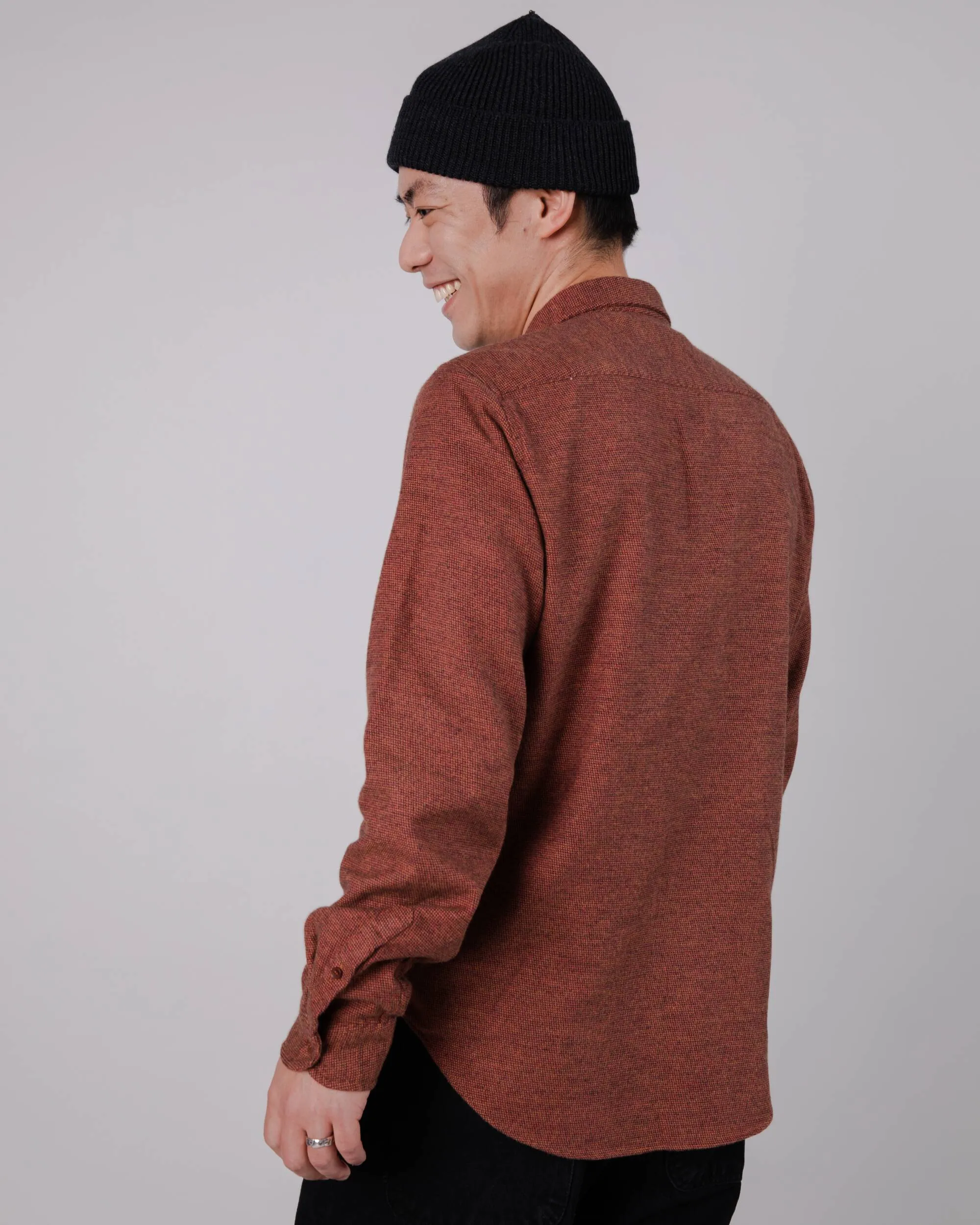 Mouline Flannel Regular Shirt Orange sold by Ivalo.com product image thumbnail 4