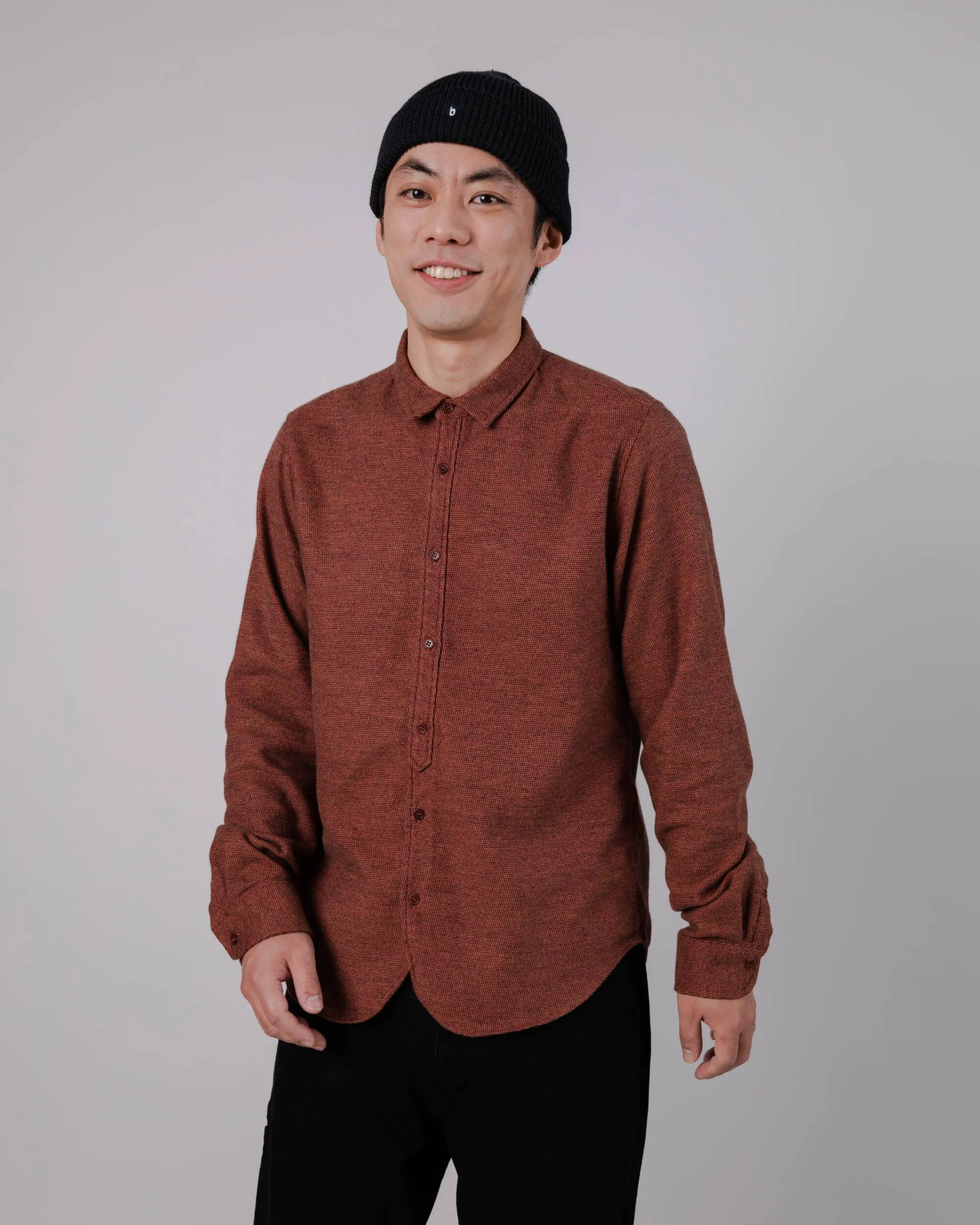 Mouline Flannel Regular Shirt Orange sold by Ivalo.com