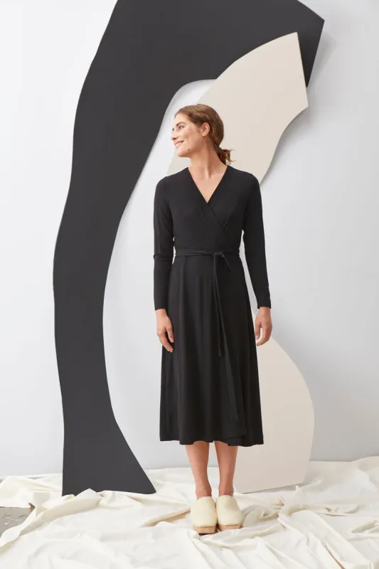 Wrap Around Dress Black sold by Ivalo.com