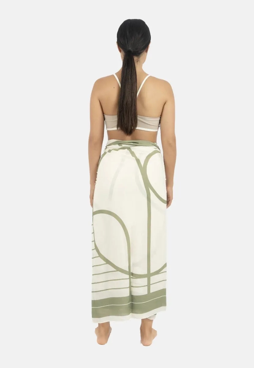 Antibes Beach Sarong Sage sold by Ivalo.com product image thumbnail 2