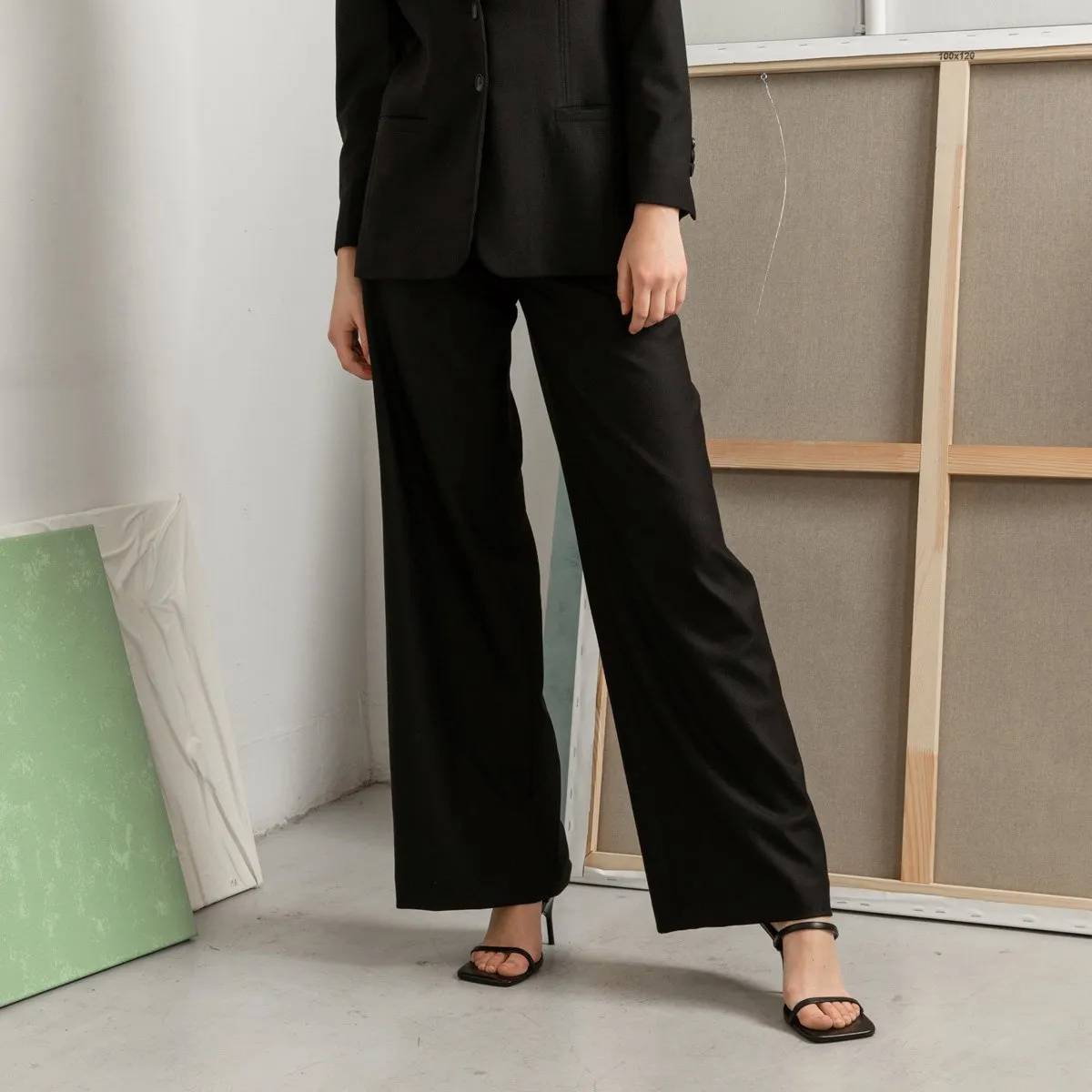 Paris Wide Leg Wool Trousers sold by Ivalo.com product image thumbnail 2