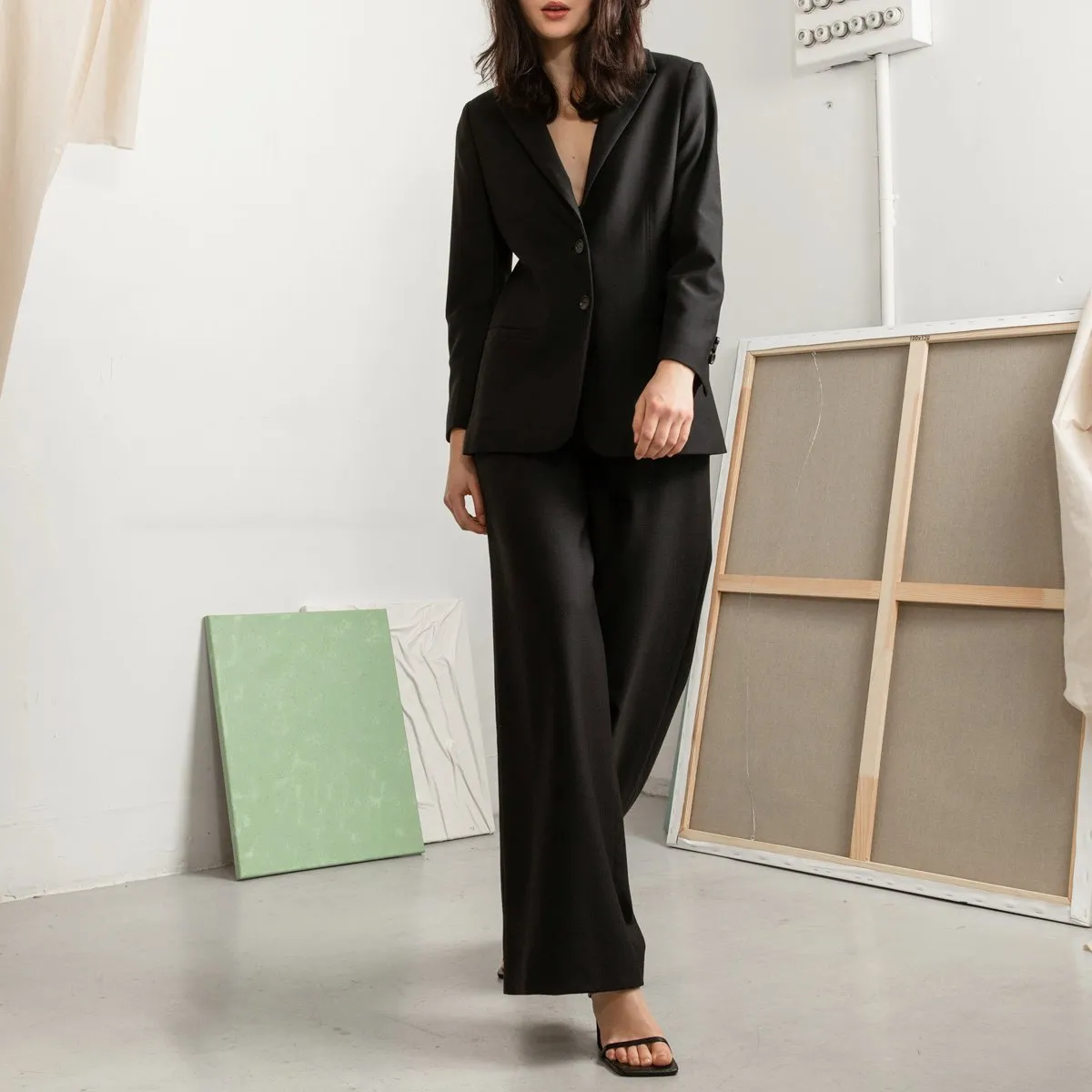 Paris Wide Leg Wool Trousers sold by Ivalo.com product image thumbnail 3