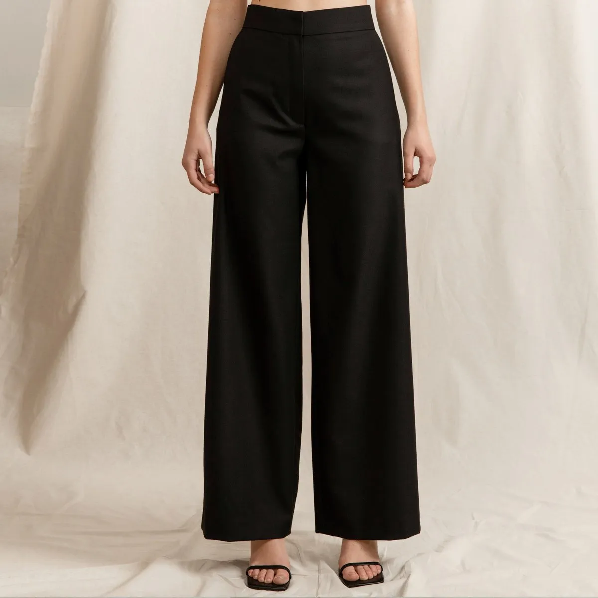 Paris Wide Leg Wool Trousers sold by Ivalo.com