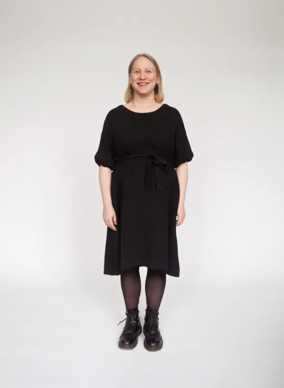 Pouch Linen Dress Black sold by Ivalo.com