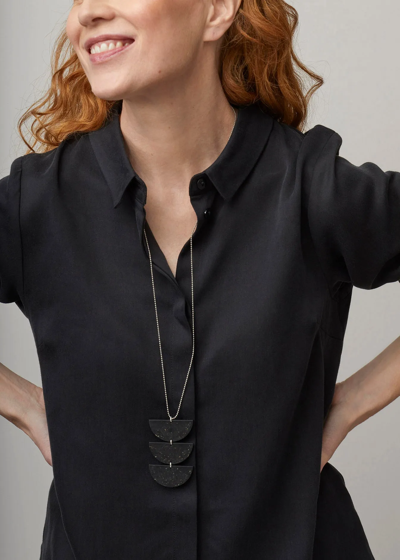 Beans Necklace No.3 Warm Granite sold by Ivalo.com